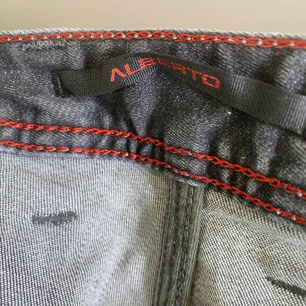 Alberto Stone Coloured Denim Slim Fit Pants Luxury Men 34x34 - Picture 16 of 16